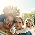 Happy Family in the Park